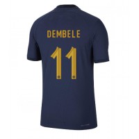 Camiseta Francia Ousmane Dembele #11 Primera Equipación Mundial 2022 manga corta